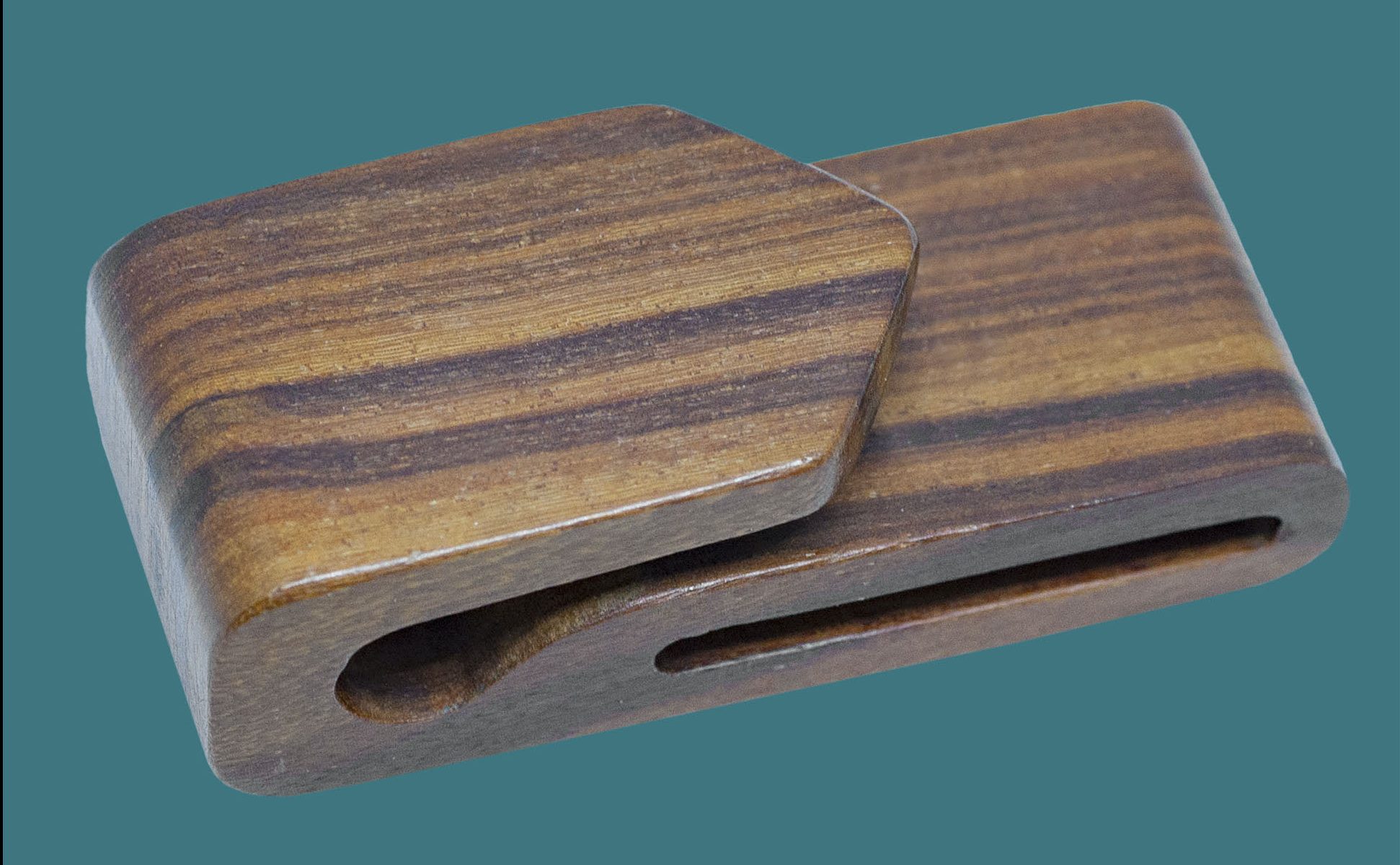 Hook for binoculars made with hardwood for archery competition and training.