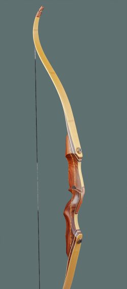 Occasione nuovo Ricurvo Blacktail TD originale prodotto da Norm Johnson, LH 62" 50#@28", riser in Palissandro Brasile e flettenti in Bamboo, corda in Fastflite